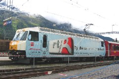 RhB (Rhätische Bahn), St. Mortiz, 10. July 2004
